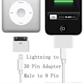 Pikkukuva 5 / 5: Lightning-liitäntä 30-napaiseen sovittimeen, uros 8-napaiseen naarasliitäntään, iPhone-yhteensopiva