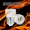 Miniatyrbild 4 av 5: E27 till GU10 Adapter, 220v, E27 GU10 Adapter Socket Konverter för LED-lampa, Halogen och CFL-lampa, Keramisk Adapter, 6-pack