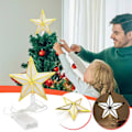 Miniatyrbilde 1 av 5: Julepynt Juletre Femspisset Stjerne Lys Juletre Toppstjerne Plast USB Batteri To-funksjons Strømforsyning