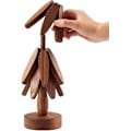 Miniatyrbillede 5 af 5: Træ Trivet | Træ Trivet Formet Som Et Træ | Trivet Til Varme Retter | Trivet Til Varme Retter Med Stativ | Træ Grydeholder Trivet