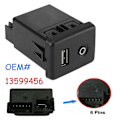 Miniatyrbillede 2 af 5: Til Opel a Audio Auxiliary AUX USB Opladningsport Modul Socket 13599456