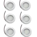 6 X LED 12v 24v Spotlights Dimbar Campingvogn Båt Innfelt Kald Hvit Downlights