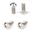 Miniatyrbillede 1 af 4: 4 stk. Titanium TC4 Bolte M5X12mm Hex Hoved kompatibel Cykel Flaskebur Monter T Mountain Bike Ti Dele Skruer-Titanium+dgi