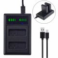 Miniatyrbillede 1 af 5: Batteri LED USB Dobbeltlader Kompatibel med Nikon EN-EL14 MH-24 & Nikon D5200 DSLR Kamera