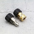 Pikkukuva 5 / 5: Painepesurin letkun sovitin naaras 3/8 uros pikaliittimeen ja 3/8 naaras pikaliittimeen M22 14mm naaras