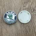 Set med 4 Svarta Navkapslar För Skoda 56 mm