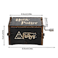 Miniatyrbild 4 av 4: Harry Potter Musiklåda Magisk Skola Handvevad Musikask