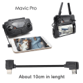 Miniatyrbilde 2 av 4: STARTRC 10cm Lightning til Micro USB Konverteringskabel for DJI Mavic Mini / Air, Shark Fjernkontroll
