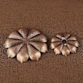 Miniatyrbillede 2 af 5: Lotus Røgelsespindholder - Zinklegering Multi-Hul Plade med Askeopsamler