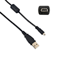 Miniatyrbillede 3 af 5: USB Data Sync Opladningskabel til Nikon D5300 / D3300 Kamera Sort