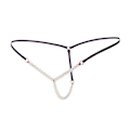 Pikkukuva 2 / 5: Seksikkäät alusvaatteet naisille, stringit ja narut, helmi-alusvaatteet, G-string, haarattomat pikkuhousut, stringit, naisten Tanga