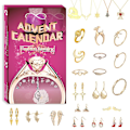 Miniatyrbillede 1 af 5: 24 Dages Julekalender Adventskalender Mode Smykker Flip Design Blind Box