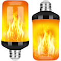 Miniatyrbillede 1 af 5: LED Flamme Pære Lilla Ild Pærer 4 Tilstande E26 Sockel Flimrende Ild Lyspærer Med Tyngdekraftssensor Til Julepynt, Halloween Pynt, Indendørs