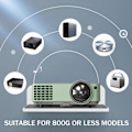 Miniatyrbild 4 av 5: 2-pack väggmonterad högtalarstativ, akryl väggmonterad displayhylla för Bluetooth-högtalare, webbkamera, mobil