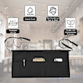 Miniatyrbild 5 av 5: 3 st Förkläden i Midjan Svart Halva Korta Förkläden Bistro Restaurang Trädgård Halvförkläde Servitör Servitris Förkläden