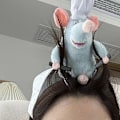 Miniatyrbillede 4 af 5: Sødt Mus Dyre Remy Ratatouille Plys Legetøj Pandebånd til Kvinder TA