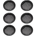Miniatyrbillede 1 af 5: 6 Stykker Ventilationsrist i Rustfrit Stål, Skabsventilationsrist - 60 mm Rund Ventilationsrist Kan Bruges i Garage, Badeværelse, Soveværelse