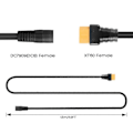Pikkukuva 3 / 5: 14AWG DC8mm naar XT60 Naarainen Aurinkopaneeli Latauskaapeli Virtapankille