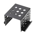 Miniatyrbillede 1 af 5: 4-Bays 3,5 Tommer til 2,5 Tommer Harddisk Intern Monteringsadapterbeslag Aluminium Legering Mobil Holder