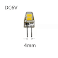Pikkukuva 4 / 4: 4 KPL Mikroskoopin lamppu G4 6V Mikroskoopin lamppu LED DC6V G4 LED 6V mikroskoopin valonlähde 6V G4 DC6V LED Instrumenttilamppu G4 6V LED
