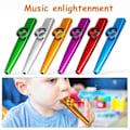 Miniatyrbilde 2 av 4: 12 stk. Kazoo Instrument Metall Kazooer For Voksne Nybegynner Kazooer Performance Kazoo For Barn