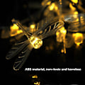 Miniatyrbillede 4 af 5: 20LED Solcelledrevet Lysstreng til Julepynt (Varmt Hvidt)