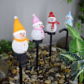 Miniatyrbilde 2 av 3: Solcelled Hagebelysning LED Julegressmann Plugglys Vanntett, 1 Stykk, Rød