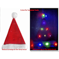 Miniatyrbillede 4 af 5: Lysende Julehat Julemandshat Med LED Lys Blinkende Julemandshat Til Voksne Og Børn Julegaver Julemandshat Julehat Jul Ferie