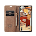 Miniatyrbillede 4 af 4: Til iPhone 14 CaseMe-013 Multifunktionelt Retro Frostet Læder Telefon Cover