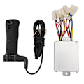 Miniatyrbillede 2 af 4: 24v 500w DC El-cykel Motor Børstet Controller Box Med Børstet Controller Lang Linje Drej Styret