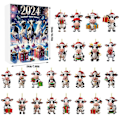 Miniatyrbillede 3 af 3: Julekalender 2024 Børn 2024 Julekalender Nedtælling 24 Dages Julekalender Sød Ko Julepynt Vedhæng Juleko Figurer A