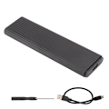 Miniatyrbillede 3 af 5: M.2 NVME SATA SSD Kabinet Adapter USB C 3.1 M.2 SSD Kabinet Adapter med Aluminiumskal til SSD
