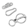 Miniatyrbillede 3 af 5: Hestestrop Ring i Rustfrit Stål Halv Ro Ring Hest Træningsudstyr Sikker Hest Tilbehør Til Trækning Tilbage_Newway Gaver