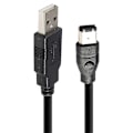 Miniatyrbilde 1 av 5: 1,8 m Firewire IEEE 1394 6-pin hann til USB 2.0 hann adapterkabel
