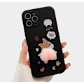Miniatyrbilde 1 av 5: Søt 3D Tegneseriefersken Corgi Hip Telefonveske for iPhone 14 Pro
