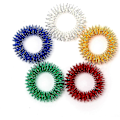 Miniatyrbilde 1 av 4: Pakke med 5 piggete sensoriske fingerakupressurmassasjeringer, stille Grand Fidget sensorisk leketøy