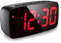Digital väckarklocka, LED-väckarklocka, mini väckarklocka med snooze-funktion - drivs av både batterier och nätström.