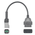 Miniatyrbillede 2 af 5: 6-PIN til 16-PIN Diagnostisk OBD2 Kabeladapter, OBDII Scanner Udskiftning til CAN AM ATV UTV Motorcykel Bike Værktøjer