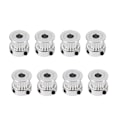 Miniatyrbillede 2 af 5: 8 stk. 5mm 20 Tands Aluminium Timing Pulley Hjul + 5 Gummi Gt2 2mm Pitch 6mm Bredde Timing Bælte Til 3d P