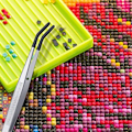 Pikkukuva 5 / 5: Pinsettisarja, 4 kpl, kumikärjillä, PVC-pinnoitetut pinsetit, kumiset hienokärkiset pinsetit, kumiset litteäkärkiset pinsetit