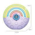 Miniatyrbillede 5 af 5: Panacare Automatisk Boblemaskine, Bobleblæser Legetøj Til Børn 3 4 5 6 År Gamle, 1500+ Bobler/min Med Bobleopløsning*2, Bærbar Regnbue Boblemaskine