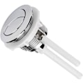 Pikkukuva 1 / 5: WC-huuhtelupainikkeen Vaihto - 2 Pakkausta, Kaksoisvarren Kromi Painike, Vakio-osa Kylpyhuoneen WC-korjaukseen (38mm)