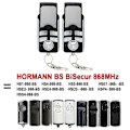 Miniatyrbilde 4 av 5: 868MHz HORMANN BS HSE2-868-BS Garasjeport Fjernkontroller 2 Pakning