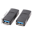 Miniatyrbillede 2 af 4: 2 stk. USB 3.0 Type A Hun til Hun Adapter Kobling Kønsskifter Stik