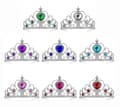 Sett med 8 Prinsesse Tiara Krone Jenter Prinsesse Tiara