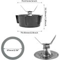 Miniatyrbild 3 av 5: Blendertillbehör Kompatibla med Blenderblad Bas, Kompatibla med Osterizer Blender Ersättning