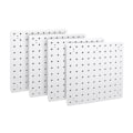 Miniatyrbillede 1 af 4: 4-delt Pegboard Væghængende Organizer, Hvid Pegboard Væghængende, Pegboard til Håndværksrum, Garage, Køkken