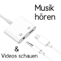 Pikkukuva 2 / 5: Apple iPhone Lightning-äänenjakaja