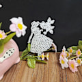 Miniatyrbillede 4 af 5: Dame Metal Skærestencils DIY Scrapbooking Album Papirkort Skabelon Form Prægning Dekoration