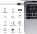 Miniatyrbilde 4 av 5: USB C til USB Adapter (2-pakning), USB-C til USB 3.0 Adapter, USB Type-C til USB Adapter, (Sølv)